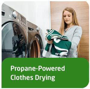 visit propane.com for information on propane clothes dryers